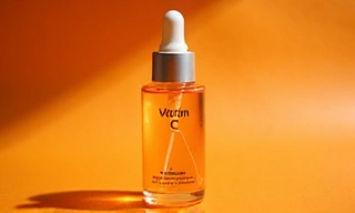 Vitamin C serum bottle
